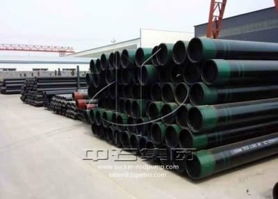 China OCTG Seamless Casing Pipe , Hot Rolled Seamless Steel Pipe API Thread Type for sale