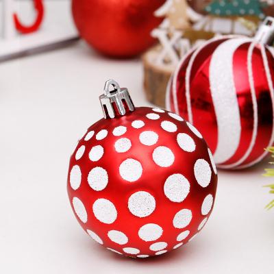 China Amazon Sales Hot Eco-friendly Christmas Decorations 6cm/30pcs Special Shaped Painted Christmas Ball Set Christmas Tree Decorations Balls for sale