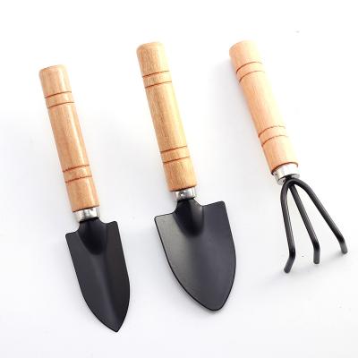 China Mini Eco-friendly Household Cheap Garden Tool Kit Wholesale 3 Piece Succulents Garden Trowel Rake for sale