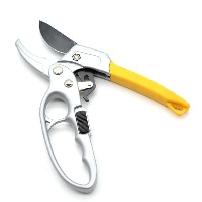 China Hot Selling Pruner Gardening Shears Anti-skid Handle Stainless Steel Professional Anti-skid Bypass Pruner Scissors for sale