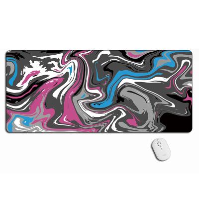 China Wholesale Waterproof 80*30 Sublimation Liquid Sublimation Gaming Popular Strata Abstract Mouse Pad High Quality Mouse Pad for sale