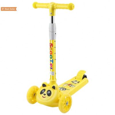 China Istaride PU Child Scooter Tricycle Fold For Kids 3 Wheel Ride On Toys Instant Folding Kids Balance Scooter for sale