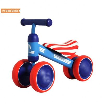 China Istaride 4 Wheel Steel Bicycle 1-4 Years Baby Scooter Kosu Bisikleti Learning Ride Scooter Toys Gift Children's Balance Bike for sale