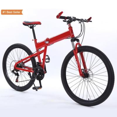 China Steel Istaride 26 Inch Adults Light Weight Foldable Mtb Cycle Katlanabilir Bisiklet 21 Speed Folding Mountain Bike Bicycle for sale