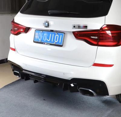 China Competitive style pp high quality plastic material rear pp diffuser for G01 pre-lci X3-series bmw2018-2020 for sale