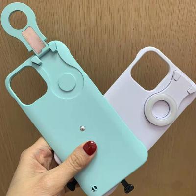 China TPU For iPhone X/XR 11/12 Series Light Phone Case Fill Light Phone Case With Snap Ring Cover Device for sale