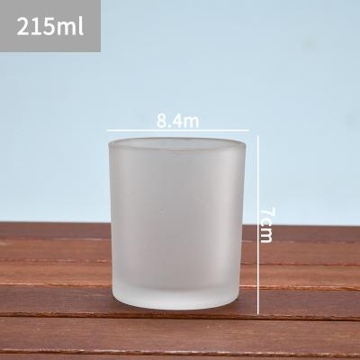 China Home Decoration Natural Empty 215ML Camet Candle Jars Metal Aroma Therapy Jars And Packaging For Candle With Metal Or Bamboo Lids for sale