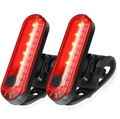 China Nanhu Convenient Night Riding A Lamp COB LED USB Rechargeable Bicycle Rear Bike Light for sale