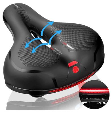 China Comfortable Nanhu Bicycle Accessories Foam Bicycle Saddle Special Long Big Using Bicycle Seat Banana Bike Seat With Steel Base for sale