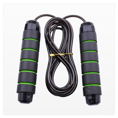 China Durable Heavy Exercise Speed ​​Headband Weighted Jump Rope With Steel Wire Black Yellow Green Fitness for sale