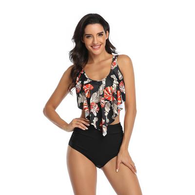 China Beautiful Nanhu Floral Printing Swimwear Set Of Summer Hot Selling Women's Beach Wear Parent-child Breathable Swimsuit for sale