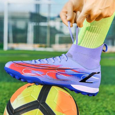 China Nanhu Convenient Factory Customize Men's Boots Football Boots Football Boots Sneaker Soccer Shoes Futsal Outdoor High Top Turf for sale