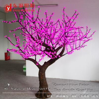 China Stable Or Color Changing LED Cherry Blossom Artificial Flower Outdoor Christmas Led Tree For Wedding for sale