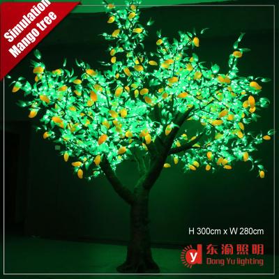 China Store Hot Sale Artificial Fruit Peach Apple Mango Simulation Led Tree Light for sale