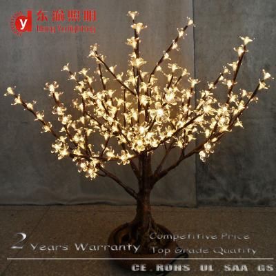 China PVC for new small led flower bonsai tree, outdoor decoration led tree light for sale