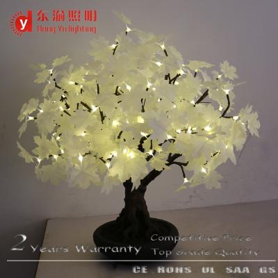 China Stainess steel+resin 2015 new design high artificial warm white light led bonsai maple tree for sale