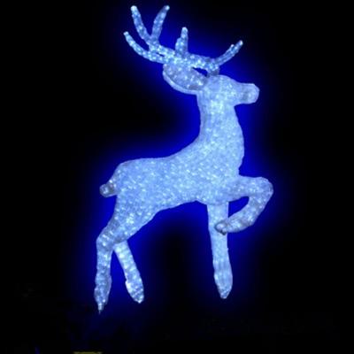 China ABS or Acrylic Dongyu Lighting Manufacture 3D Reindeer Pattern Outdoor Lights for sale