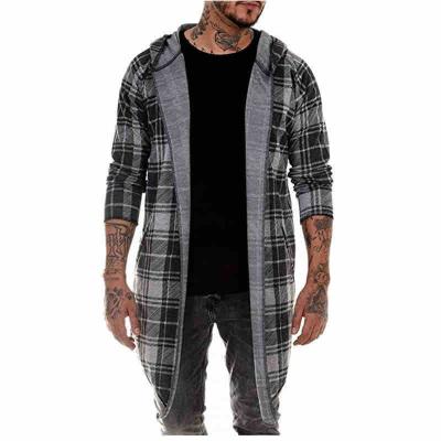 China Customized Breathable Fashion Soft Cotton Washed Plaid Mens Breathable Cotton Coat for sale