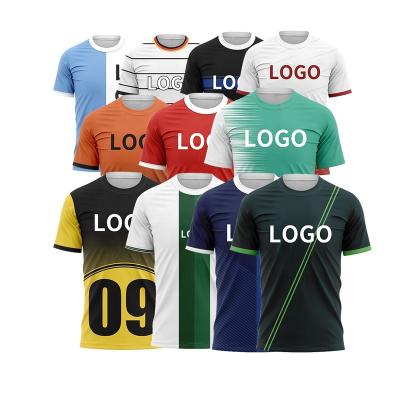 China Shirts & Tops Custom Design Youth Soccer Jersey Set Thailand T Shirts Team Soccer Jersey Men Retro Uniform Club Football Wear 3DDX for sale