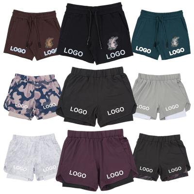 China 2022 Custom Anti-Wrinkle Designer Logo Male Mesh Sports Shorts Polyester Basketball Shorts Style Casual Elastic Mesh Men Gym Shorts for sale