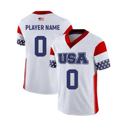 China Custom American Football Football Tank Tops Breathable Sportswear Tank Tops For Men Personalized Add Your Team Name Number RUG004 for sale