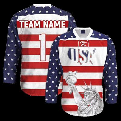 China Hot Selling High Quality Custom Sublimated Men's Ice Hockey Sportswear Tracksuit Shirts Uniform Custom Tank Top for sale