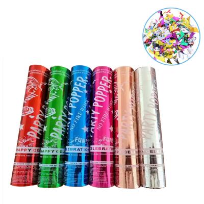 China Custom Paper Tube Birthday Confetti Shooter Party Supplies Decorations Party Wedding Poppers Confetti Cannon for sale