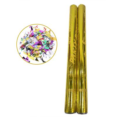 China Handheld Paper Confetti Cannons Wholesale Gold Birthday Party Supplies Confetti Shooter Party Snaps for sale