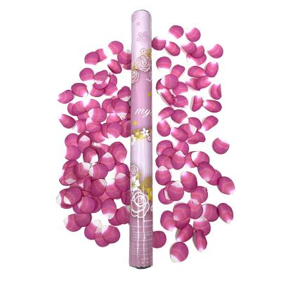 China Sure Cannon Rose Petal Confetti Pink Confetti Festival Decoration Wholesale Safety Party Snap Button for sale