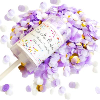 China Factory Wholesale High Quality Paper Tube Wedding Favors Mini Party Popper Handheld Push Pops Confetti for sale