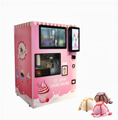 China School Soft Ice Cream Vending Machine Automatic Cash Operated for sale