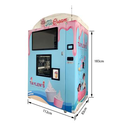 China Metro station shopping mall school commercial ice cream vending machine for sale scan code payment ice cream vending machine for sale