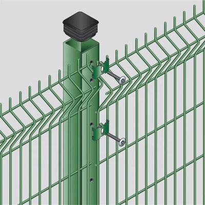 China Easily Assembled Bending Commercial Galvanized Steel Welded Curved Wire Mesh 3d Fence for sale