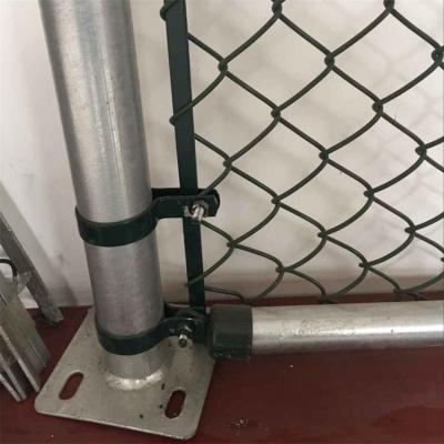 China Easily Assembled Made In China Portable Low Carbon Steel Chain Link Wire Mesh Net Post Hardware for sale