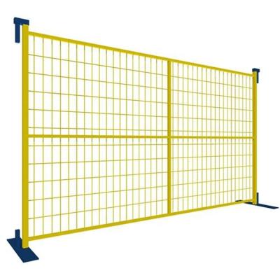 China Easily Assembled 6ft 7ft 8ft 9.5ft 10ft Canada Galvanized Temporary Fencing With Feet for sale