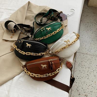 China 2021 New Fashion Designer Luxury Leather Waist Bags MINI Crossbody Waterproof Fanny Pack Waist Bag For Women for sale