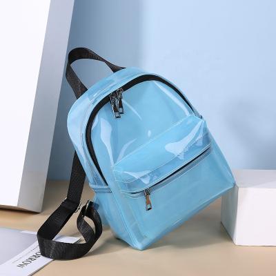 China Wholesalekids Custom School Bag PVC Jelly Backpack Mini School Bag Waterproof Transparent Transparent Women Bag Women for sale