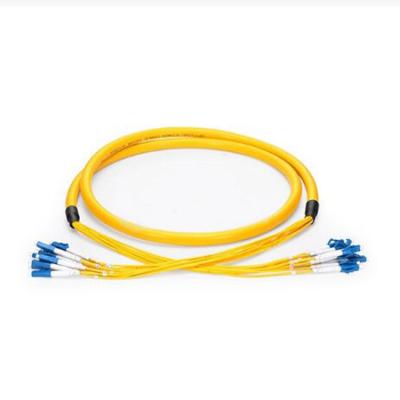 China Fanout Fiber Optic Patch Cable GAOFU-12 Pre Terminated Fibers Burst LC to LC for sale