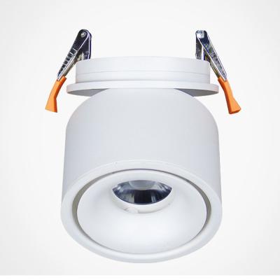 China Modern Led Perforated Type Bean Scratch Lamp COB Ceiling Spotlight Folding Stretch Downlight 3W 5W 7W 10W 12W 15W for sale