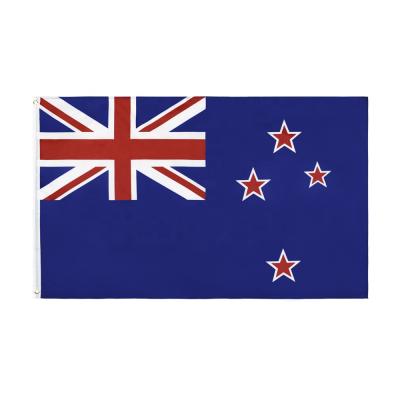 China Custom OEM Wholesale 3x5ft Polyester New Zealand Flag With Both Sides Printing for sale