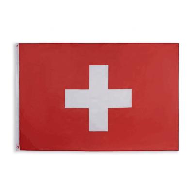 China OEM Custom Logo Printed Great All World Country Switzerland National Flags for sale