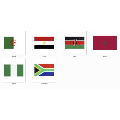 China OEM Ready to Ship 3x5ft 100% Polyester African Africa Banner National Country Flags All Countries for sale