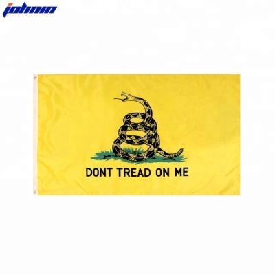 China Tea Party 6 White Yellow Rattlesnake VOL Johnin Designs 3x5 Full Black Current Stop Don't Tread On Me Gadsden Flag for sale