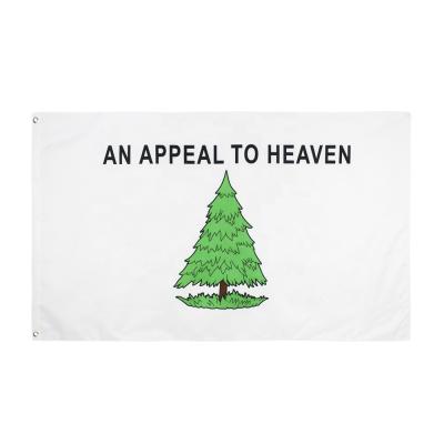 China OEM Custom 3*5ft Polyester Washingtons Liberty Pine Tree An Appeal Sky Flag Cruisers for sale