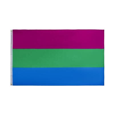 China OEM Wholesale Current Full Temp Stop 3x5 Polysexuality Polysexual Pink Green Blue Flag for sale