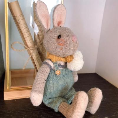 China Kids Toy Gift Little Cotton Rabbit Plush Baby Hand Knit Bunny Amgurumi Doll Custom Knit Bunny Rabbit Soft Toys for sale