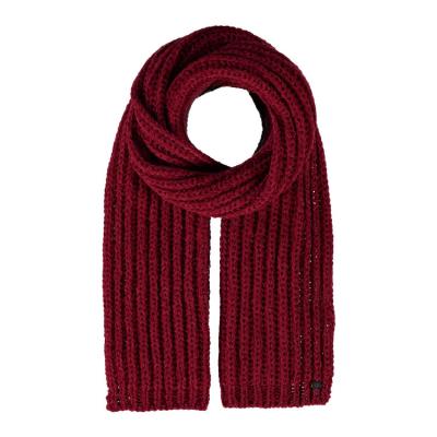 China Wholesale Chunky Christmas Burgundy Women Long Winter Knit Scarf for sale