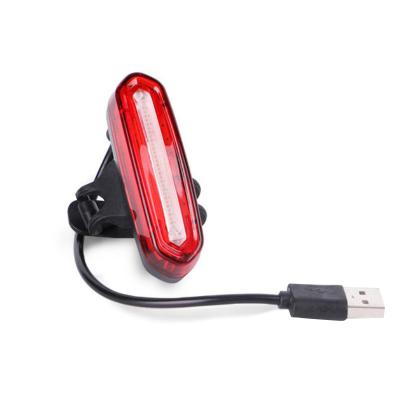 China PC Safety Solar Power Power Lamp MTB Mountain Bike Outdoor Cycling 2 LED Rear Lights Taillight Bicycle Warning Lights for sale