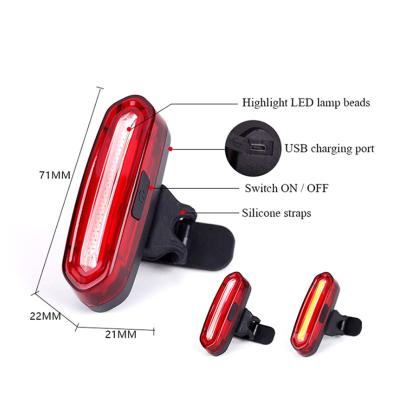 China New Bicycle PC USB Outdoor Bicycle Light Cycling Taillights Turn Light Horn Direction Indicator LED Remote Control Bike Tail Light for sale