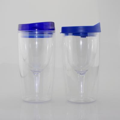 China Coffee Water Milk Wine Tumbler Cup With Drink Double Wall Insulated Plastic Coffee Mug New for sale